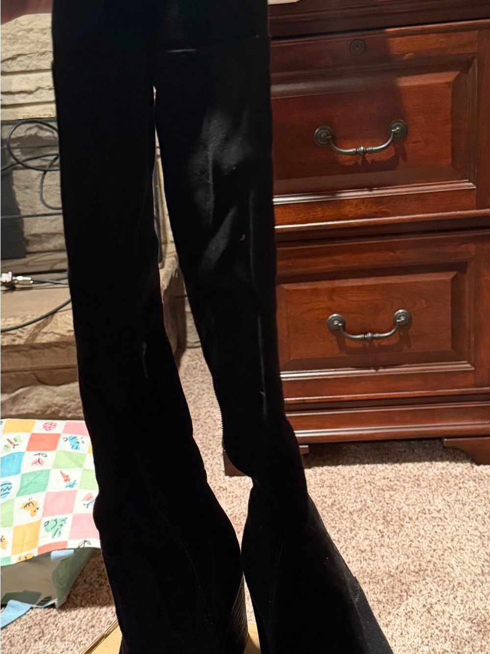 Classic Black Over-the-Knee Boots — Sleek Stretch Fit